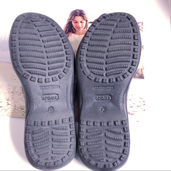 Crocs black patent slides - Picture 3 of 4